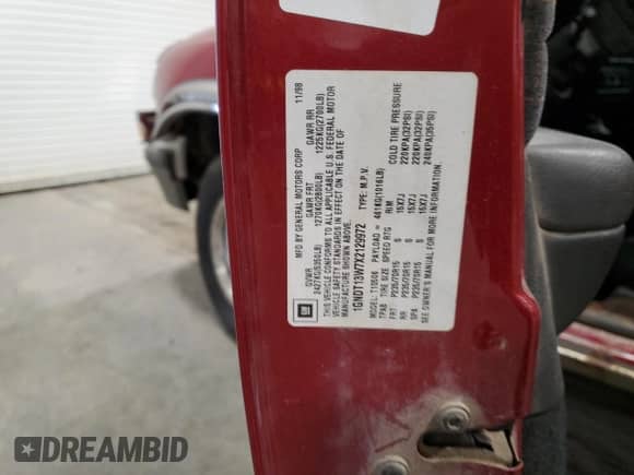 ✅ 1999 Chevrolet Blazer LS • VIN: 1GNDT13W7X2129972 • Lot: 83786284. Wystawiony na Copart z przebiegiem Nie podano. Bezpłatny archiwum sprzedaży aukcyjnych z USA i szczegółowy raport historii pojazdu na DreamBid. Zdjęcie 12.