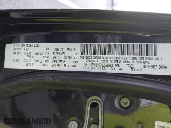 ✅ 2009 Dodge 1500 SLT • VIN: 1D3HV13T79J528603 • Lot: 40878151. Wystawiony na IAAI z przebiegiem 241 562 mil. Bezpłatny archiwum sprzedaży aukcyjnych z USA i szczegółowy raport historii pojazdu na DreamBid. Zdjęcie 9.
