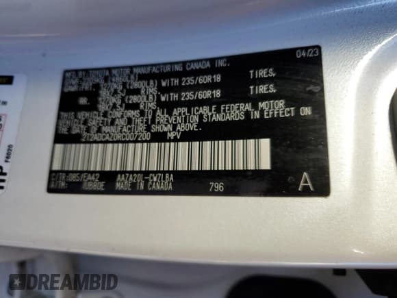 ✅ 2024 Lexus NX 250 • VIN: 2T2ADCAZ0RC007200 • Lot: 87024065. Wystawiony na Copart z przebiegiem 38 329 mil. Bezpłatny archiwum sprzedaży aukcyjnych z USA i szczegółowy raport historii pojazdu na DreamBid. Zdjęcie 13.