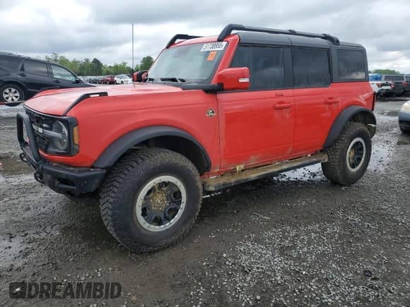 ✅ 2023 Ford Bronco • VIN: 1FMEE5DP5PLB97182 • Лот: 51738955. Опубликован ранее на Copart с пробегом 10 248 миль. Бесплатный доступ к архиву аукционных продаж из США и подробный отчёт об истории автомобиля на DreamBid. Изображение 1.