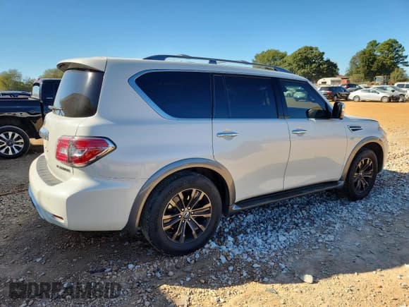 ✅ 2017 Nissan Armada Platinum • VIN: JN8AY2NF0H9304477 • Lot: 86105835. Listed on Copart with 120,574 mi. Free auction sales archive from the USA and detailed vehicle history report at DreamBid. Image 3.