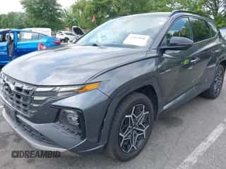 2024 Hyundai Tucson N Line with VIN KM8JFCD14RU146989, listed as a IAAI auction lot 42953948 with 224,172 mi miles and . Bid and sale history available at DreamBid. Image 2.