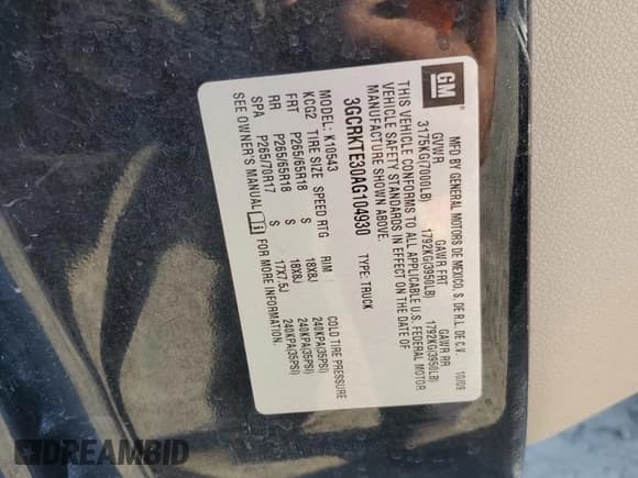 ✅ 2010 Chevrolet Silverado 1500 LTZ • VIN: 3GCRKTE30AG104930 • Лот: 80750465. Опубликован ранее на Copart с пробегом 166 613 миль. Бесплатный доступ к архиву аукционных продаж из США и подробный отчёт об истории автомобиля на DreamBid. Изображение 12.