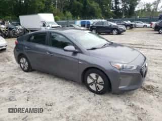 2019 Hyundai Ioniq Blue with VIN KMHC65LCXKU179105, listed as a Copart auction lot 63597513 with 101,323 mi miles and . Bid and sale history available at DreamBid. Image 4.