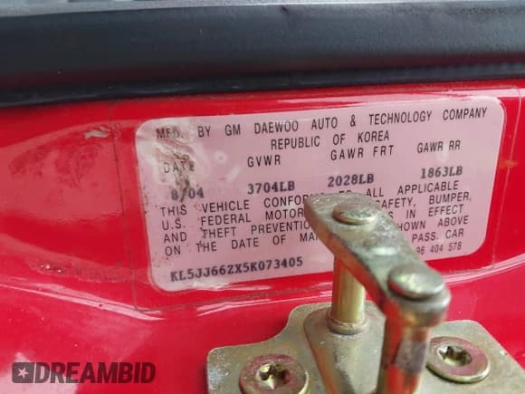 ✅ 2005 Suzuki Reno • VIN: KL5JJ66ZX5K073405 • Lot: 42227850. Wystawiony na IAAI z przebiegiem 87 639 mil. Bezpłatny archiwum sprzedaży aukcyjnych z USA i szczegółowy raport historii pojazdu na DreamBid. Zdjęcie 9.