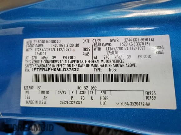 ✅ 2021 Ford Ranger XL • VIN: 1FTER4FH0MLD37532 • Лот: 92810815. Опубликован ранее на Copart с пробегом 76 501 миль. Бесплатный доступ к архиву аукционных продаж из США и подробный отчёт об истории автомобиля на DreamBid. Изображение 12.