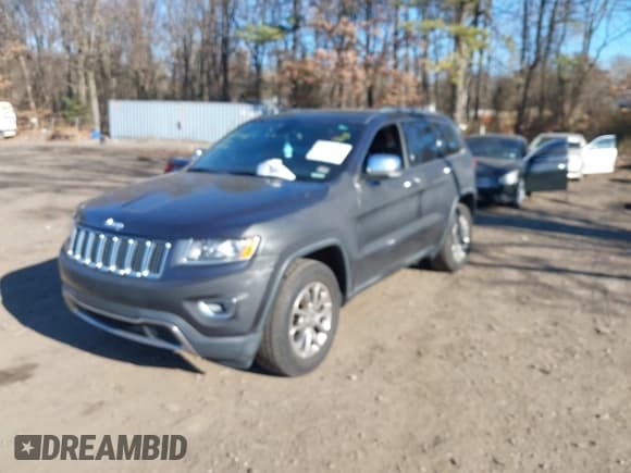 ✅ 2014 Jeep Grand Cherokee Limited • VIN: 1C4RJFBG0EC324217 • Lot: 43888563. Listed on IAAI with 158,725 mi. Free auction sales archive from the USA and detailed vehicle history report at DreamBid. Image 2.