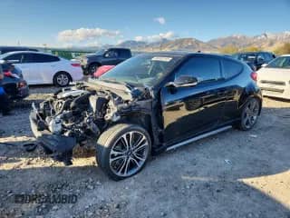 2016 Hyundai Veloster Turbo z VIN KMHTC6AE6GU299560, wystawiony jako Copart lot #86332155 z przebiegiem Nie podano mil oraz Szkoda całkowita • Salvage title. Historia ofert i sprzedaży dostępna na DreamBid. Obrazek 1.