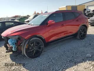 2022 Chevrolet Blazer RS z VIN 3GNKBKRS2NS153750, wystawiony jako Copart lot #86630865 z przebiegiem 30 336 mil mil oraz Szkoda całkowita • Salvage title. Historia ofert i sprzedaży dostępna na DreamBid. Obrazek 1.