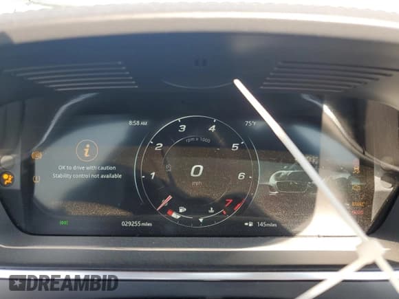 ✅ 2021 Jaguar F-Type P300 • VIN: SAJDD5GX2MCK75672 • Lot: 59336305. Listed on Copart with 29,255 mi. Free auction sales archive from the USA and detailed vehicle history report at DreamBid. Image 9.