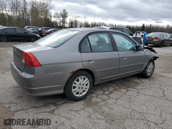✅ 2004 Honda Civic LX • VIN: 2HGES16664H939738 • Lot: 90415255. Listed on Copart with Not provided. Free auction sales archive from the USA and detailed vehicle history report at DreamBid. Image 3.