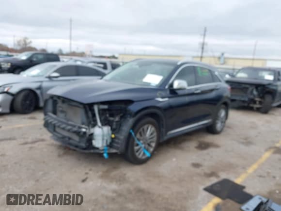 ✅ 2023 Infiniti QX50 Luxe • VIN: 3PCAJ5BA6PF106162 • Lot: 41287134. Listed on IAAI with 23,003 mi. Free auction sales archive from the USA and detailed vehicle history report at DreamBid. Image 2.