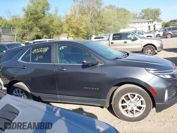 2022 Chevrolet Equinox LT with VIN 2GNAXUEV5N6145505, listed as a IAAI auction lot 43368228 with 73,302 mi miles and . Bid and sale history available at DreamBid. Image 13.