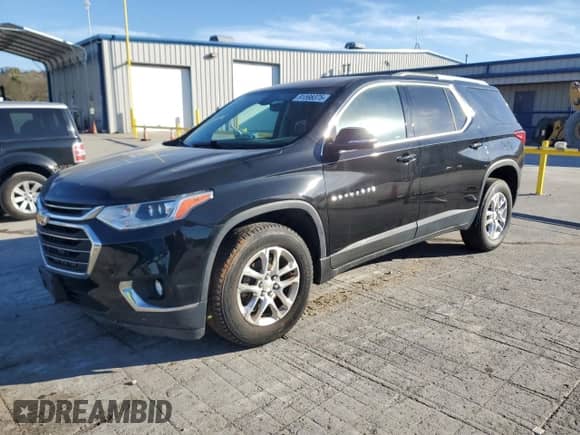 2018 Chevrolet Traverse LT Cloth z VIN 1GNERGKW8JJ165478, wystawiony jako Copart lot #91598375 z przebiegiem 71 693 mil mil oraz Czysty tytuł • Clean title. Historia ofert i sprzedaży dostępna na DreamBid. Obrazek 1.