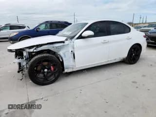 ✅ 2018 Alfa Romeo Giulia Ti • VIN: ZARFAECN7J7576873 • Lot: 62602505. Listed on Copart with 97,247 mi. Free auction sales archive from the USA and detailed vehicle history report at DreamBid. Image 1.