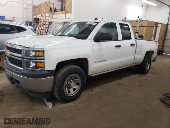 ✅ 2014 Chevrolet Silverado 1500 Work Truck • VIN: 1GCVKPEH0EZ240823 • Лот: 56601004. Опубликован ранее на Copart с пробегом 266 556 миль. Бесплатный доступ к архиву аукционных продаж из США и подробный отчёт об истории автомобиля на DreamBid. Изображение 1.