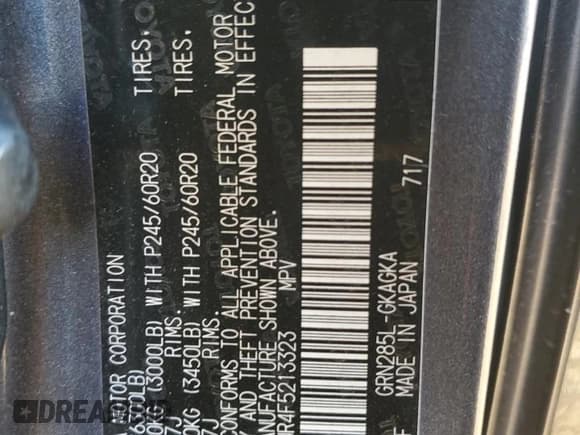 ✅ 2015 Toyota 4Runner Limited • VIN: JTEBU5JR4F5213323 • Lot: 87286475. Listed on Copart with 144,886 mi. Free auction sales archive from the USA and detailed vehicle history report at DreamBid. Image 13.