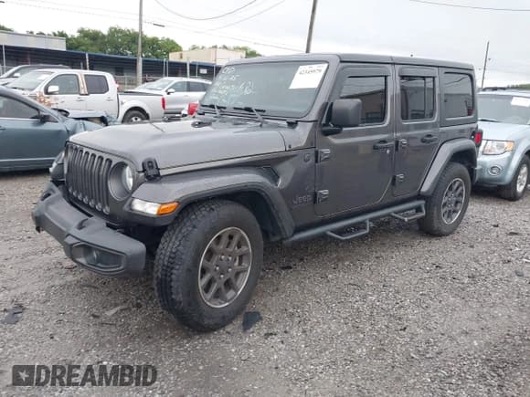 ✅ 2021 Jeep Wrangler Unlimited Sport S • VIN: 1C4HJXDN5MW549839 • Lot: 42345979. Wystawiony na IAAI z przebiegiem 43 634 mil. Bezpłatny archiwum sprzedaży aukcyjnych z USA i szczegółowy raport historii pojazdu na DreamBid. Zdjęcie 2.