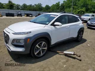 2021 Hyundai Kona Limited z VIN KM8K3CA5XMU731797, wystawiony jako Copart lot #62125865 z przebiegiem 36 249 mil mil oraz Szkoda całkowita • Salvage title. Historia ofert i sprzedaży dostępna na DreamBid. Obrazek 1.