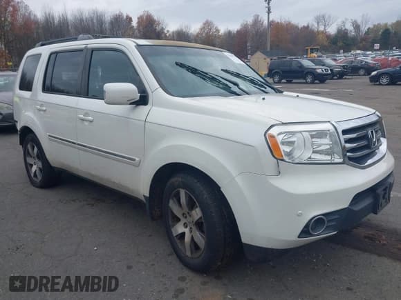 ✅ 2013 Honda Pilot Touring • VIN: 5FNYF4H98DB021147 • Lot: 43606728. Listed on IAAI with 161,338 mi. Free auction sales archive from the USA and detailed vehicle history report at DreamBid. Image 1.