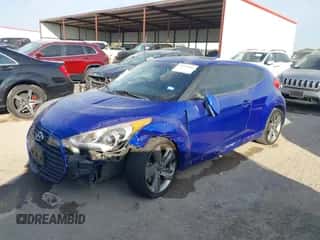 2014 Hyundai Veloster Turbo with VIN KMHTC6AE4EU184467, listed as a IAAI auction lot 43457856 with 149,546 mi miles and . Bid and sale history available at DreamBid. Image 2.