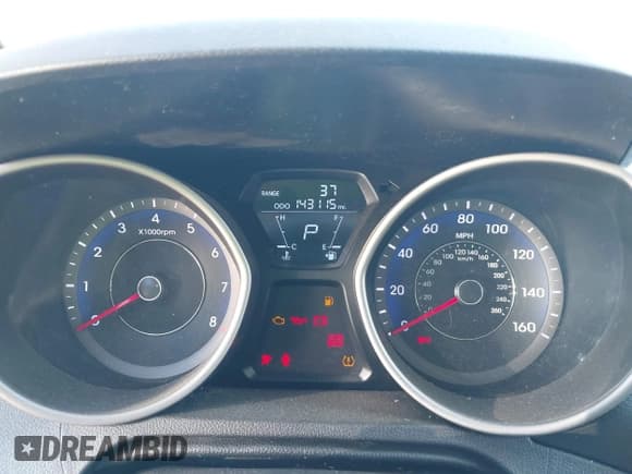 ✅ 2013 Hyundai Elantra GS • VIN: KMHDH6AE6DU013174 • Lot: 41771119. Listed on IAAI with 143,115 mi. Free auction sales archive from the USA and detailed vehicle history report at DreamBid. Image 7.