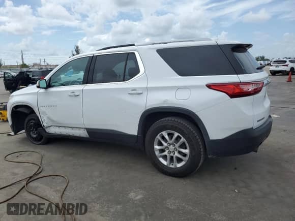 2018 Chevrolet Traverse LT Cloth z VIN 1GNERGKW6JJ116943, wystawiony jako Copart lot #66606595 z przebiegiem 147 715 mil mil oraz Szkoda całkowita • Salvage title. Historia ofert i sprzedaży dostępna na DreamBid. Obrazek 2.