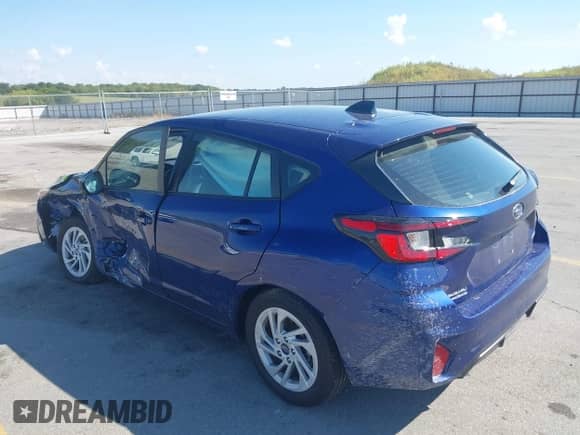 2024 Subaru Impreza with VIN JF1GUABC5R8854700, listed as a IAAI auction lot 43123622 with 10,623 mi miles and . Bid and sale history available at DreamBid. Image 3.