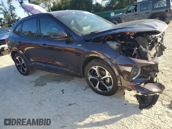 ✅ 2023 Ford Escape ST-Line Elite • VIN: 1FMCU9PZXPUB18971 • Lot: 80564974. Listed on Copart with Not provided. Free auction sales archive from the USA and detailed vehicle history report at DreamBid. Image 4.