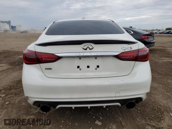 ✅ 2019 Infiniti Q50 Red Sport 400 • VIN: JN1FV7AR8KM830077 • Lot: 82475955. Listed on Copart with 62,191 mi. Free auction sales archive from the USA and detailed vehicle history report at DreamBid. Image 6.