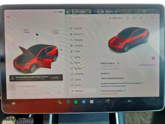 ✅ 2021 Tesla Model Y Long Range • VIN: 5YJYGDEEXMF069943 • Lot: 85187875. Listed on Copart with 48,448 mi. Free auction sales archive from the USA and detailed vehicle history report at DreamBid. Image 9.