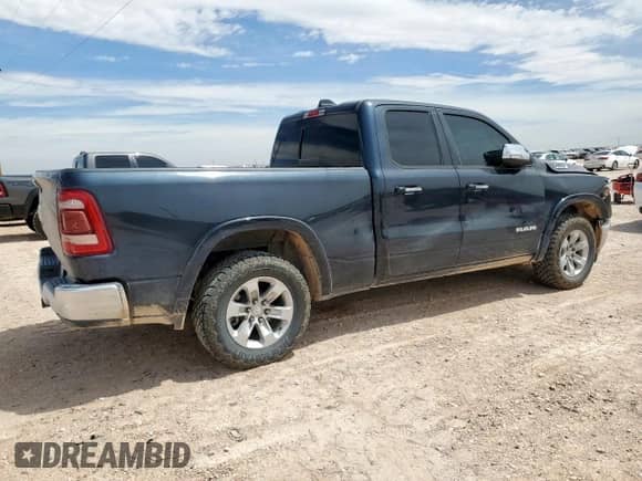 2020 Ram 1500 Laramie with VIN 1C6RREDT3LN260891, listed as a Copart auction lot 56818155 with 149,019 mi miles and Salvage title. Bid and sale history available at DreamBid. Image 3.