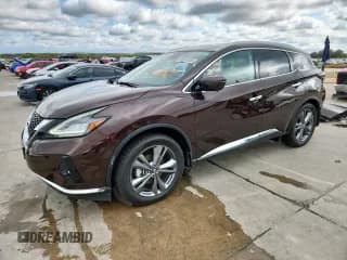 ✅ 2020 Nissan Murano Platinum • VIN: 5N1AZ2DJ3LN135243 • Lot: 90034935. Listed on Copart with 23,672 mi. Free auction sales archive from the USA and detailed vehicle history report at DreamBid. Image 1.