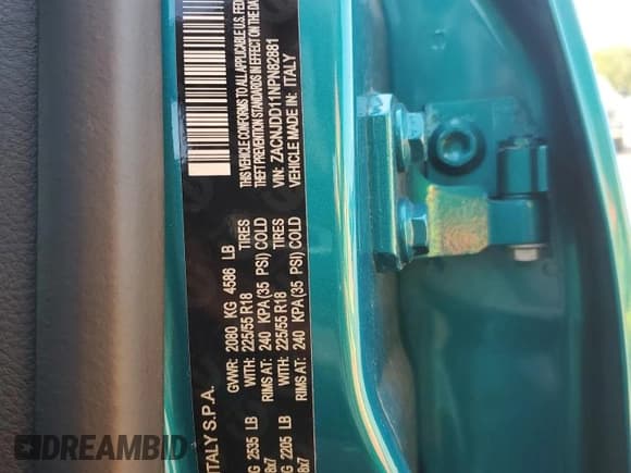 ✅ 2022 Jeep Renegade Limited • VIN: ZACNJDD11NPN82881 • Лот: 71968195. Опубликован ранее на Copart с пробегом Не указан. Бесплатный доступ к архиву аукционных продаж из США и подробный отчёт об истории автомобиля на DreamBid. Изображение 13.