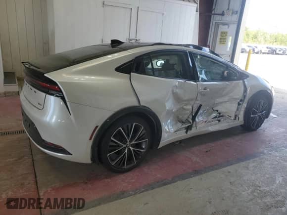 2023 Toyota Prius LE with VIN JTDADABUXP3003480, listed as a Copart auction lot 81009095 with 46,646 mi miles and Salvage title. Bid and sale history available at DreamBid. Image 3.