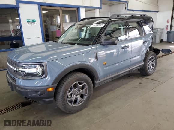 ✅ 2024 Ford Bronco Sport Badlands • VIN: 3FMCR9D96RRF43037 • Лот: 82180715. Опубликован ранее на Copart с пробегом 4 373 миль. Бесплатный доступ к архиву аукционных продаж из США и подробный отчёт об истории автомобиля на DreamBid. Изображение 1.