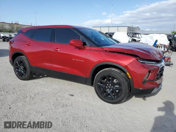 2023 Chevrolet Blazer LT with VIN 3GNKBCR45PS156846, listed as a Copart auction lot 52695774 with 28,823 mi miles and Salvage title. Bid and sale history available at DreamBid. Image 4.