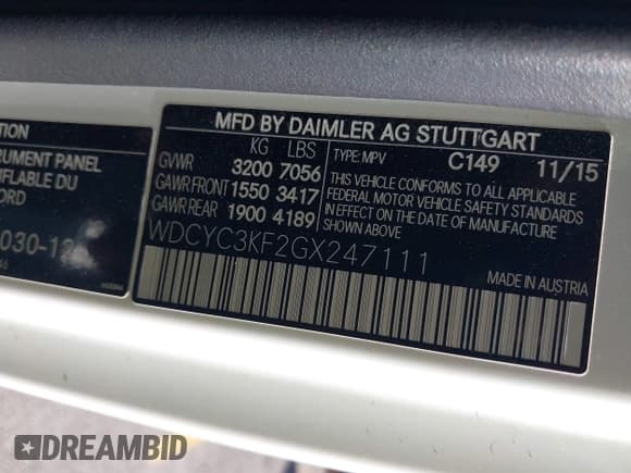 ✅ 2016 Mercedes-Benz G 550 • VIN: WDCYC3KF2GX247111 • Lot: 43647090. Wystawiony na IAAI z przebiegiem 136 563 mil. Bezpłatny archiwum sprzedaży aukcyjnych z USA i szczegółowy raport historii pojazdu na DreamBid. Zdjęcie 9.