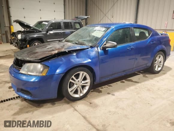 ✅ 2014 Dodge Avenger SE • VIN: 1C3CDZAB5EN200957 • Лот: 43553825. Опубликован ранее на Copart с пробегом Не указан. Бесплатный доступ к архиву аукционных продаж из США и подробный отчёт об истории автомобиля на DreamBid. Изображение 1.