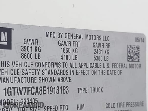 ✅ 2014 GMC Savana Cargo • VIN: 1GTW7FCA8E1913183 • Лот: 43183645. Опубликован ранее на IAAI с пробегом 141 844 миль. Бесплатный доступ к архиву аукционных продаж из США и подробный отчёт об истории автомобиля на DreamBid. Изображение 9.