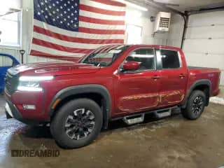 2022 Nissan Frontier SV with VIN 1N6ED1EK6NN612883, listed as a Copart auction lot 44719215 with 35,583 mi miles and Salvage title. Bid and sale history available at DreamBid. Image 1.