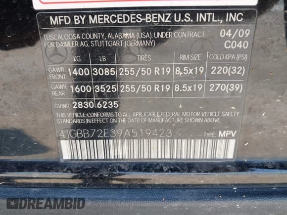 ✅ 2009 Mercedes-Benz M 550 • VIN: 4JGBB72E39A519423 • Lot: 42990646. Wystawiony na IAAI z przebiegiem Nie podano. Bezpłatny archiwum sprzedaży aukcyjnych z USA i szczegółowy raport historii pojazdu na DreamBid. Zdjęcie 9.