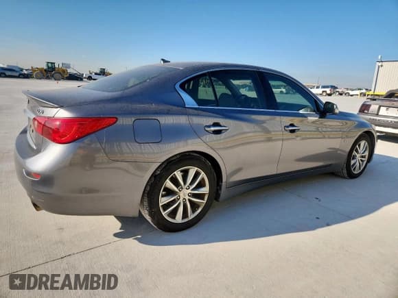 ✅ 2014 Infiniti Q50 Premium • VIN: JN1BV7AP7EM672493 • Lot: 81905785. Listed on Copart with 136,650 mi. Free auction sales archive from the USA and detailed vehicle history report at DreamBid. Image 3.