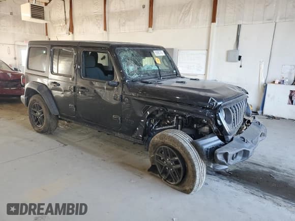 ✅ 2024 Jeep Wrangler Sport S • VIN: 1C4PJXDG0RW284669 • Lot: 65982765. Listed on Copart with 17,194 mi. Free auction sales archive from the USA and detailed vehicle history report at DreamBid. Image 4.