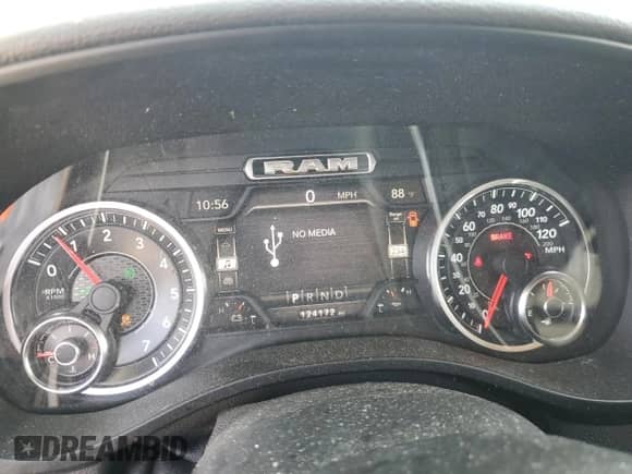 2020 Ram 1500 Laramie with VIN 1C6RREDT3LN262057, listed as a Copart auction lot 69599525 with 124,172 mi miles and Salvage title. Bid and sale history available at DreamBid. Image 9.