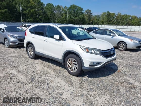✅ 2015 Honda CR-V EX-L • VIN: 5J6RM3H71FL016790 • Lot: 43177841. Listed on IAAI with 220,079 mi. Free auction sales archive from the USA and detailed vehicle history report at DreamBid. Image 1.