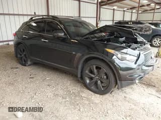 ✅ 2017 Infiniti QX70 • VIN: JN8CS1MU0HM142710 • Lot: 43051286. Listed on IAAI with 99,883 mi. Free auction sales archive from the USA and detailed vehicle history report at DreamBid. Image 1.