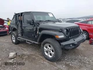 ✅ 2021 Jeep Wrangler Unlimited Sahara • VIN: 1C4HJXEG4MW603793 • Lot: 41502182. Listed on IAAI with 53,500 mi. Free auction sales archive from the USA and detailed vehicle history report at DreamBid. Image 1.