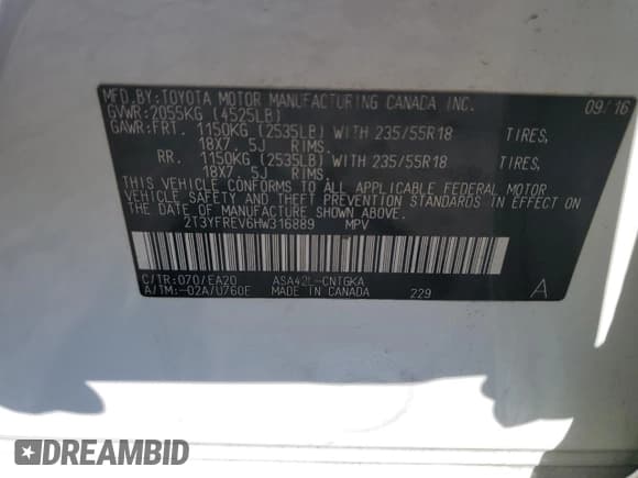 ✅ 2017 Toyota RAV4 Limited • VIN: 2T3YFREV6HW316889 • Lot: 82632825. Wystawiony na Copart z przebiegiem 80 042 mil. Bezpłatny archiwum sprzedaży aukcyjnych z USA i szczegółowy raport historii pojazdu na DreamBid. Zdjęcie 13.