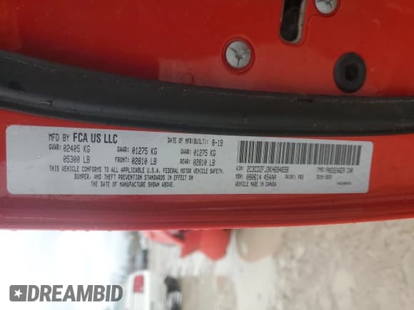 ✅ 2019 Dodge Challenger R/T Scat Pack • VIN: 2C3CDZFJ3KH694658 • Lot: 88994165. Wystawiony na Copart z przebiegiem 27 295 mil. Bezpłatny archiwum sprzedaży aukcyjnych z USA i szczegółowy raport historii pojazdu na DreamBid. Zdjęcie 12.